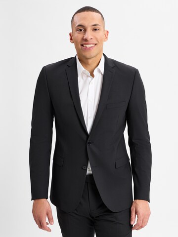 Finshley & Harding Slim fit Business-colbert 'Steven' in Zwart: voorkant