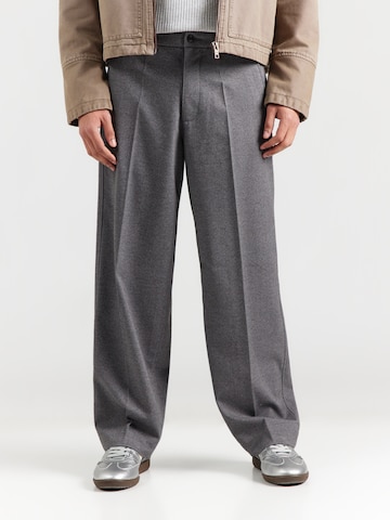 Abercrombie & Fitch Baggy Hose in Grau: Vorderseite