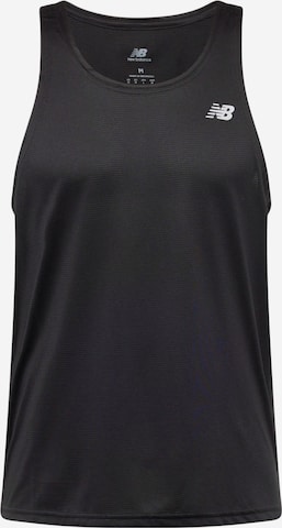 new balance - Camiseta funcional 'Essentials Singlet' en negro: frente