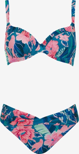 SUNFLAIR Bikini koossa M/A värissä sininen / tummansininen / roosa, Tuotenäkymä