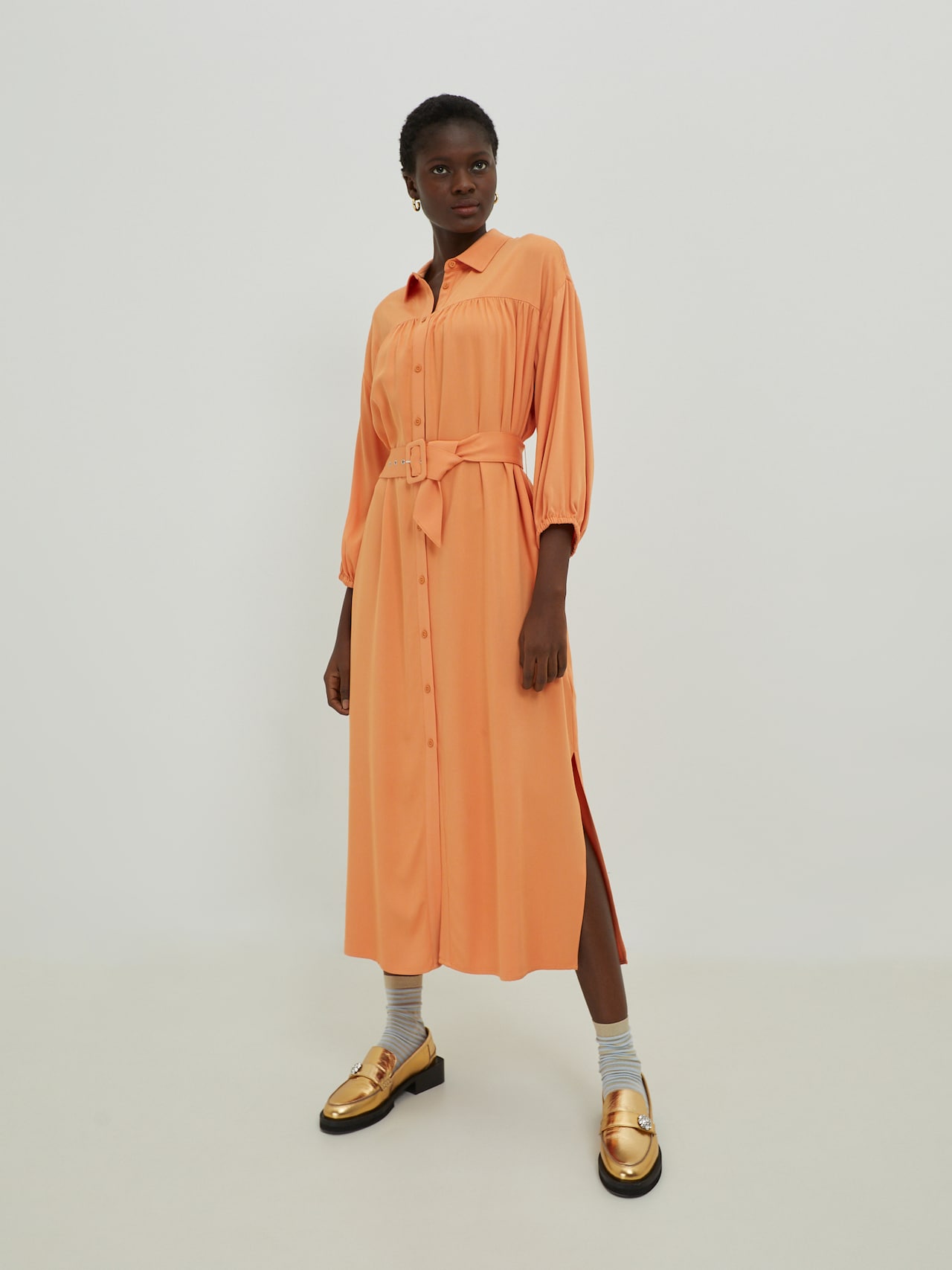 EDITED Producten Blousejurk 'Nina' Oranje