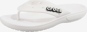 Crocs T-Bar Sandals in White: front