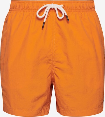 Shorts de bain Superdry en orange : devant