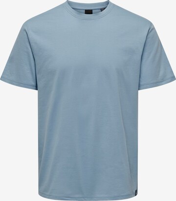 T-Shirt 'Max' Only & Sons en bleu : devant