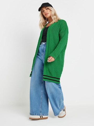 Stil Diva Fleece jas in Groen: voorkant