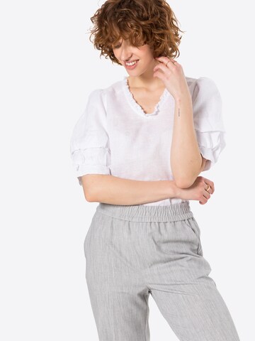 Line of Oslo Bluse 'Pie' in Weiß: Vorderseite