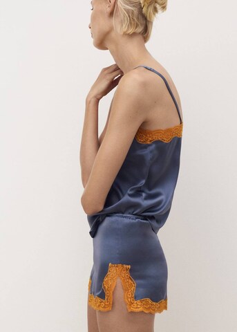 MANGO Pajama Pants 'Jones' in Blue