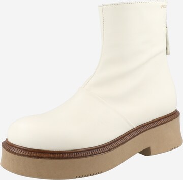 FRIDA by SCHOTT & BRINCK - Botines 'Adela' en blanco: frente