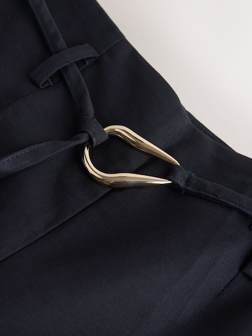 Wide Leg Pantalon à plis 'N. Premium' Next en bleu