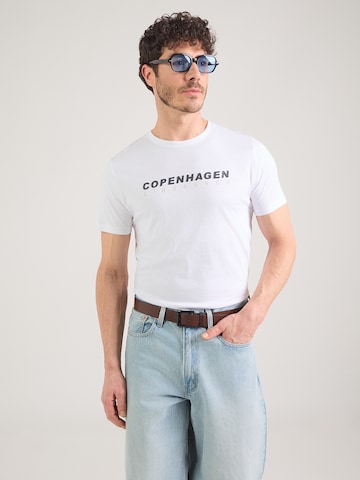 Lindbergh - Camiseta en azul: frente