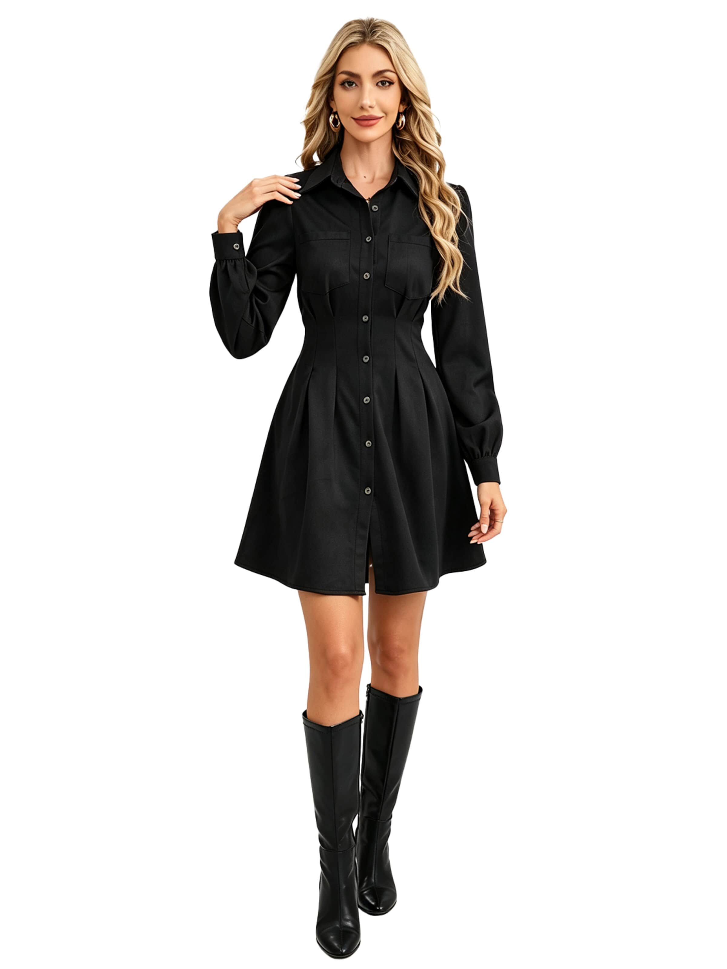 KoJooin Blusenkleid‌‌‌‌‌‌‌‌ in Schwarz