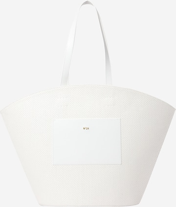 N°21 Shopper in White: front