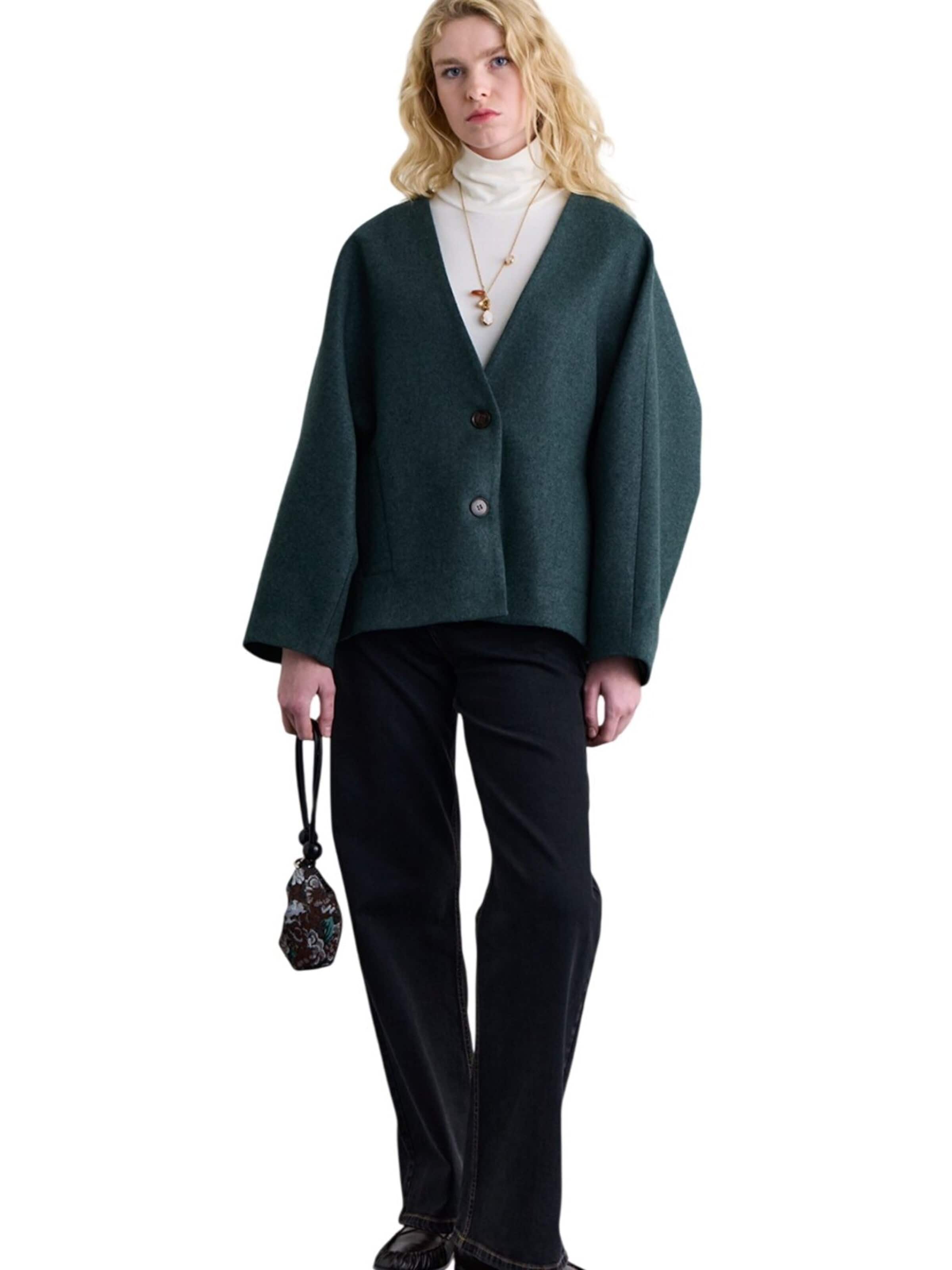 MANUKA Fleece jas in Groen