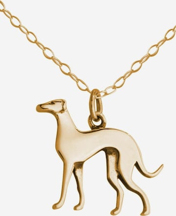Gemshine Necklace 'Windhund' in Gold: front