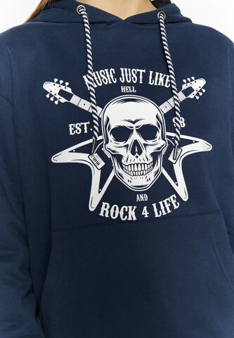 myMo ROCKS Sweatshirt 'Blonda' in Blau