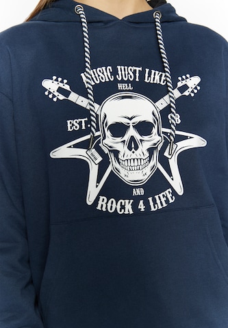 myMo ROCKS Sweatshirt 'Blonda' in Blauw