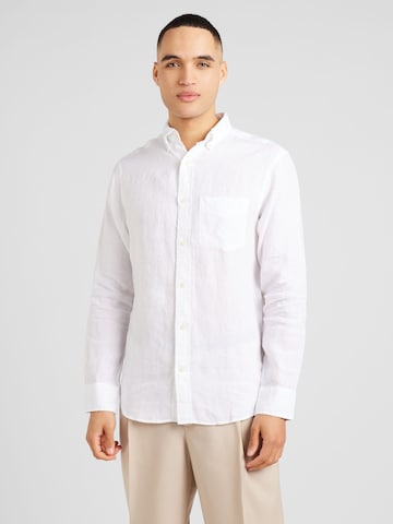 Regular fit Camicia di GANT in bianco: frontale