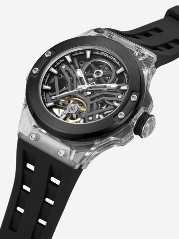 POLICE Analoog horloge ' Cyclone ' in Zwart