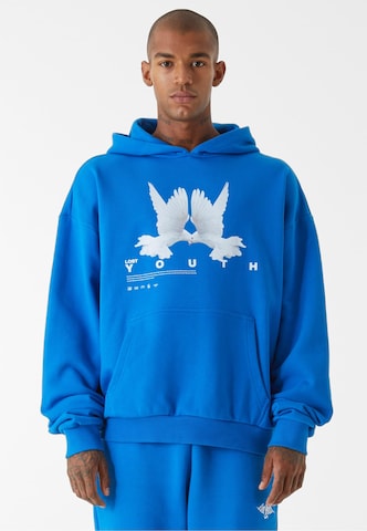 Lost Youth Sweatshirt 'Dove' in Blauw: voorkant