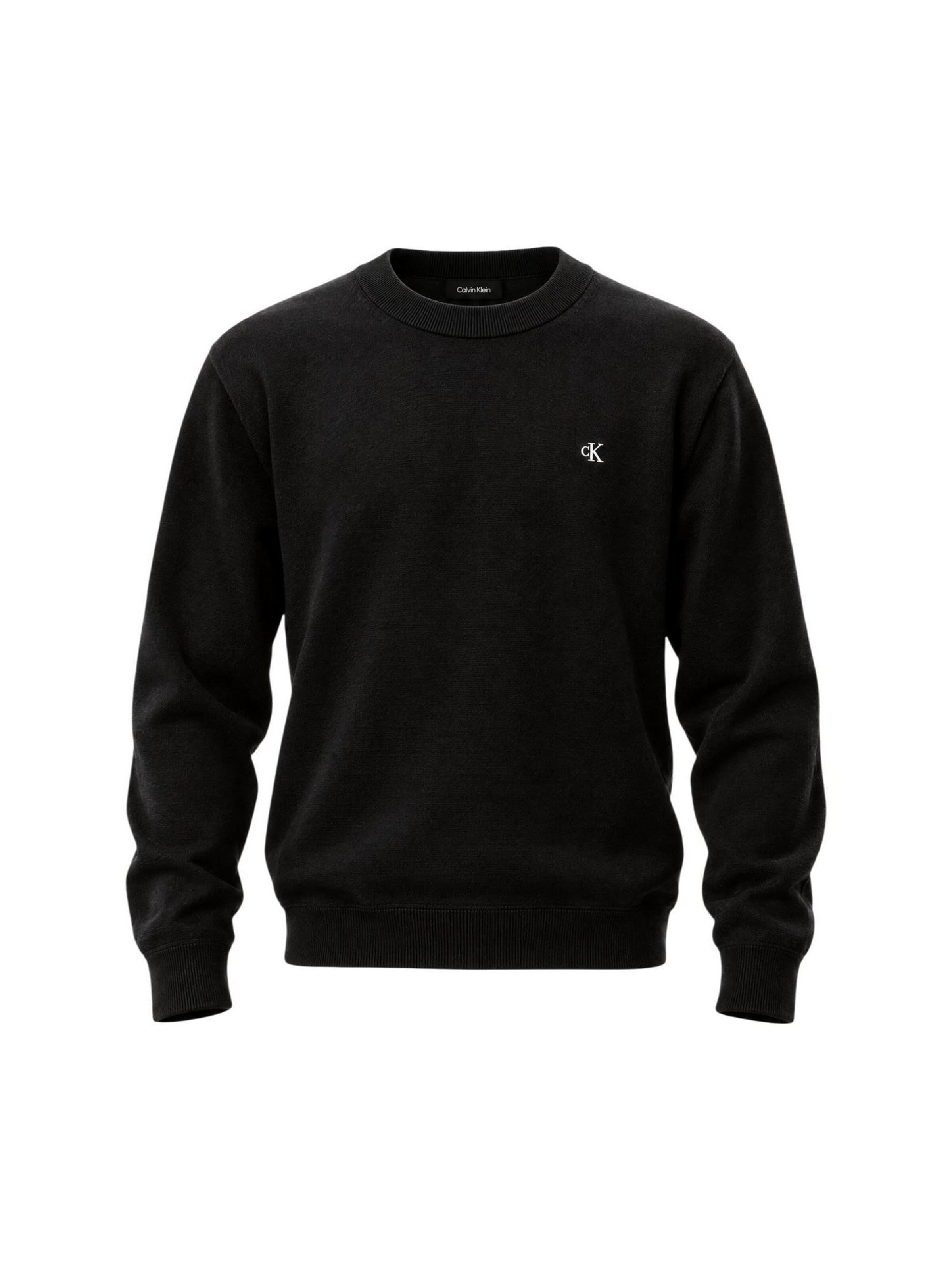 Calvin Klein Jeans Trui in Zwart: voorkant