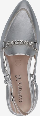 CAPRICE Slingback Pumps in Silver