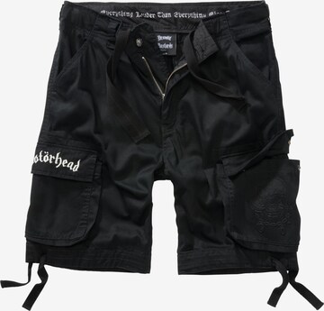 Brandit Regular Cargo Pants 'Motörhead Urban Legend' in Black: front