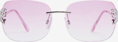 Bershka Okulary przeciwsłoneczne w kolorze różowy / srebrnym, Podgląd produktu