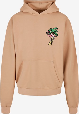 Mister Tee Sweatshirt 'Flamingo' in Beige: front