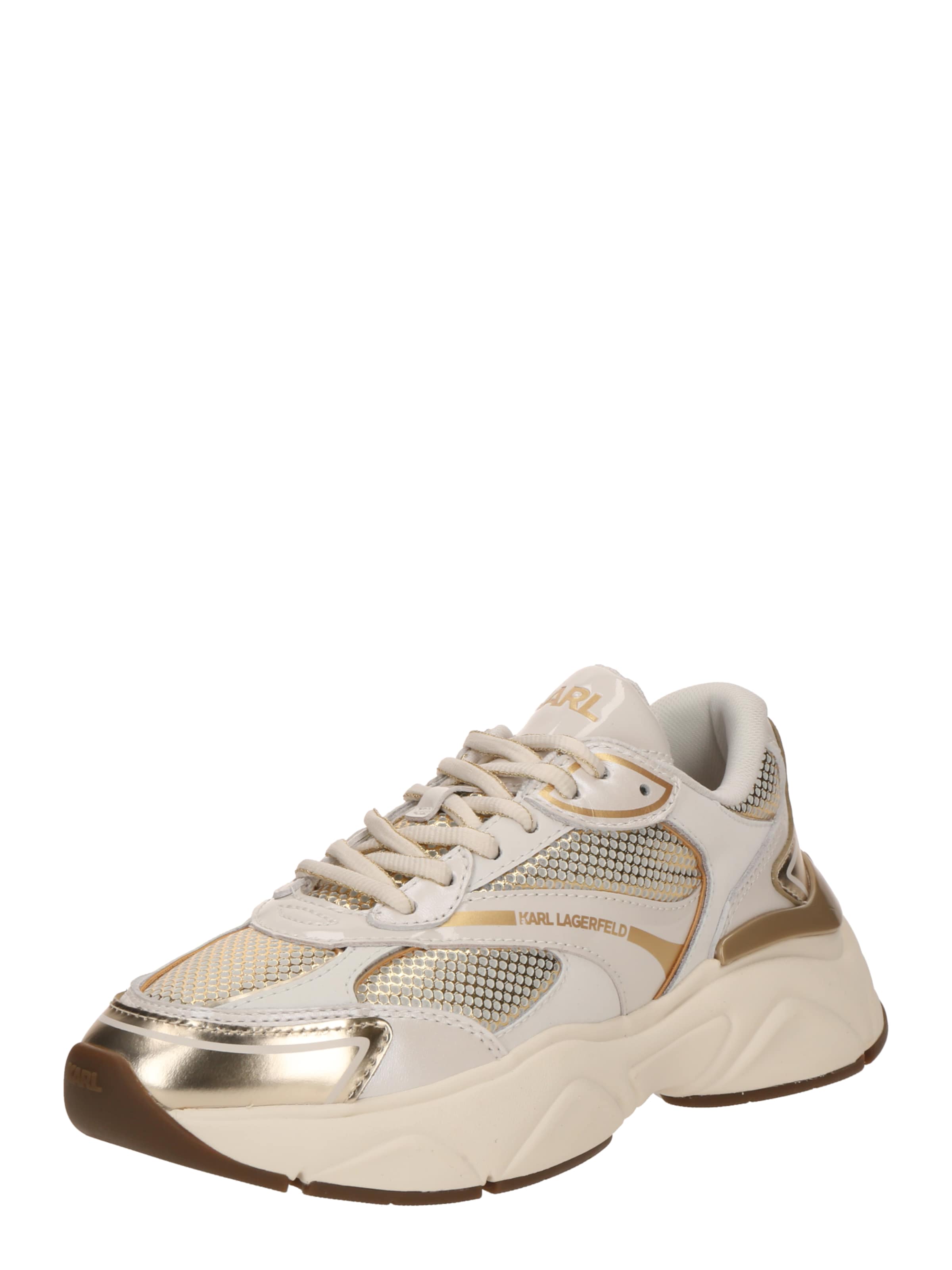 Karl Lagerfeld Σνίκερ χαμηλό 'KOMET' σε χρυσό: μπροστά