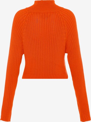 Libbi Knit Cardigan in Orange