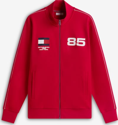 TOMMY HILFIGER Collegetakki 'Interlock Track' koossa S värissä laivastonsininen / punainen / valkoinen, Tuotenäkymä