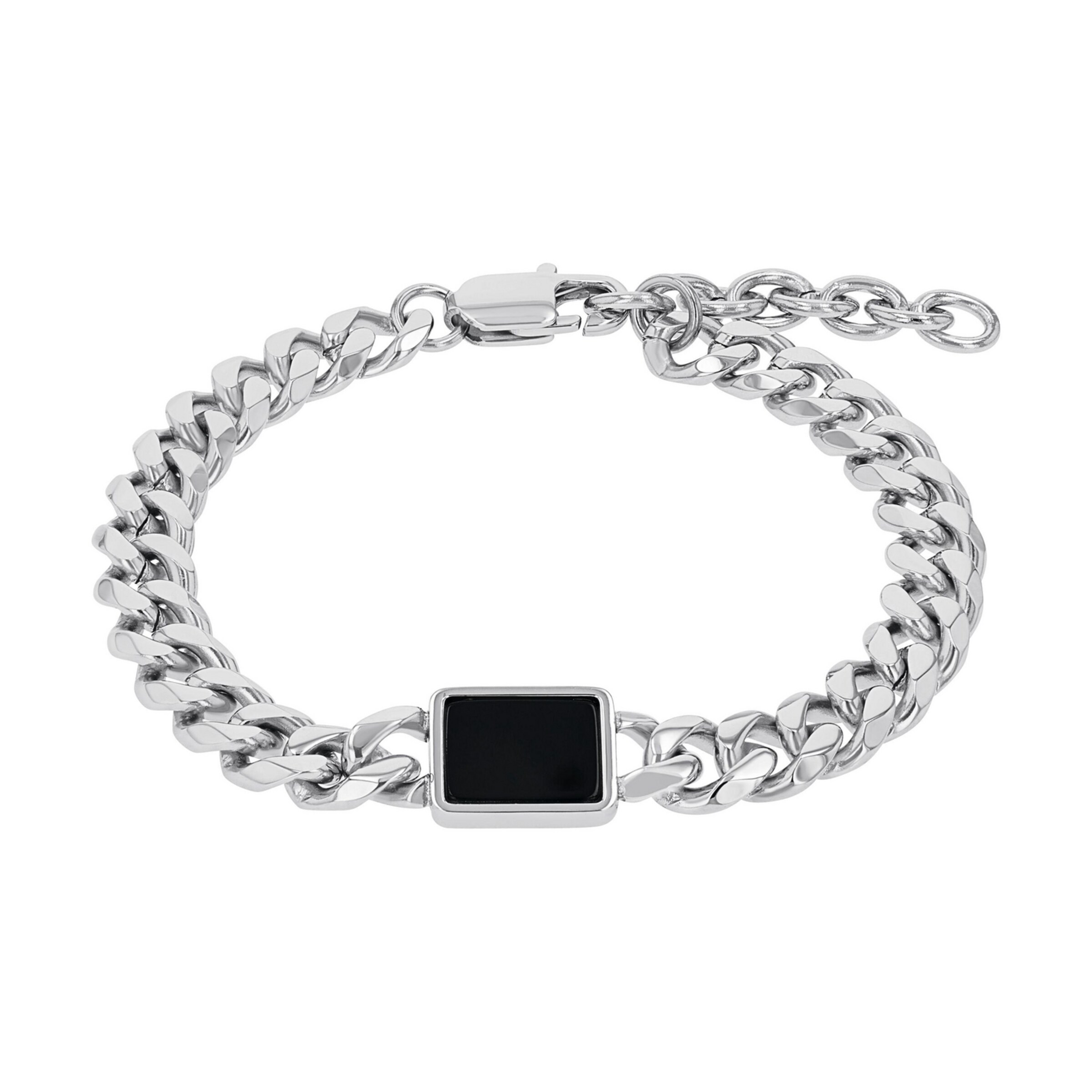 AMOR Bracelet in Silver: front