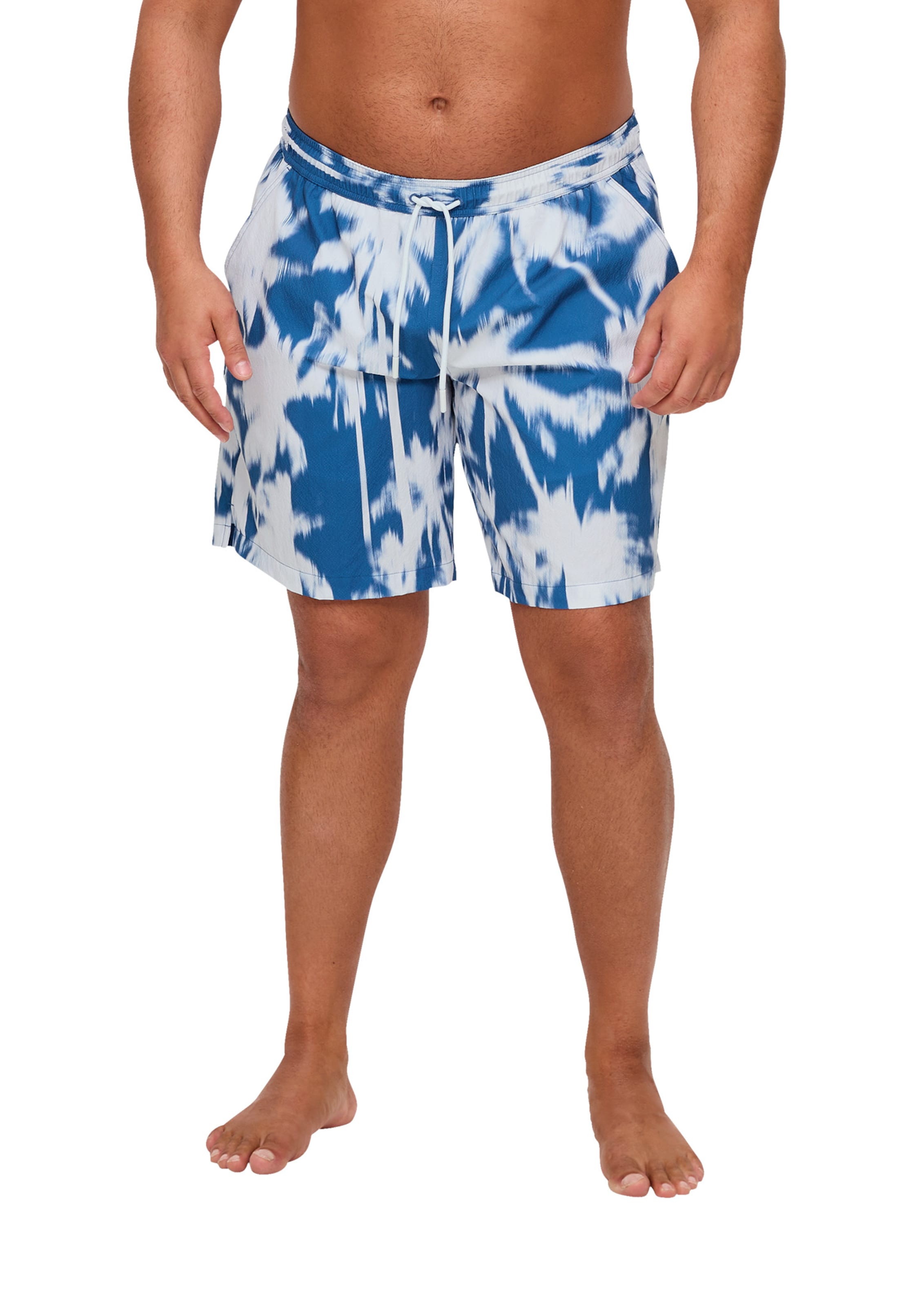 s.Oliver Zwemshorts in Blauw: voorkant