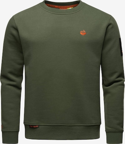 STONE HARBOUR Sweatshirt 'Boo Brock' in Green / Orange / Black, Item view