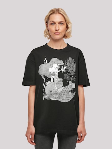 T-shirt 'Disney Girls The Little Mermaid' F4NT4STIC en noir : devant