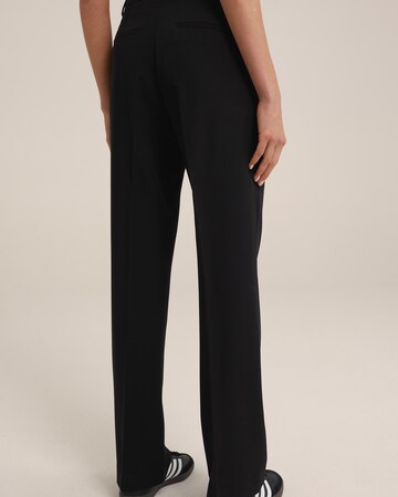 WE Fashion Slimfit Pantalon in Zwart