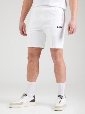 regular Pantaloni sportivi 'Headlo MB' di BOSS in bianco: frontale