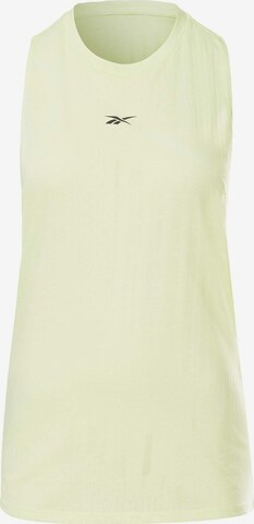 Reebok Sport Sports Top 'Burnout' in Yellow: front