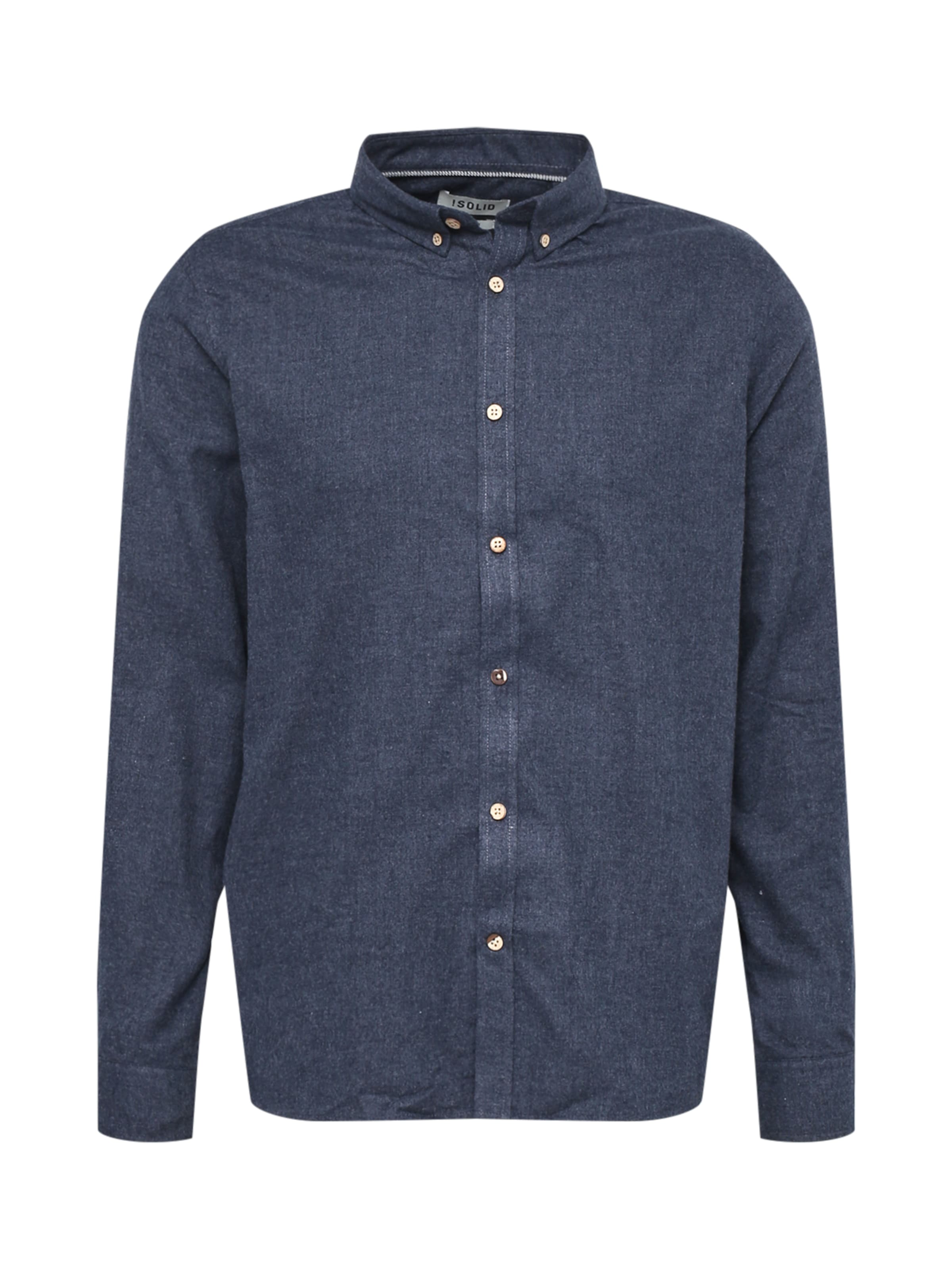 !Solid Regular Fit Skjorte 'Pete' i blå: forside