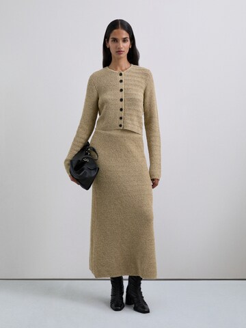 Scalpers Scrusticknit Cardigan ' ' in Braun: Vorderseite