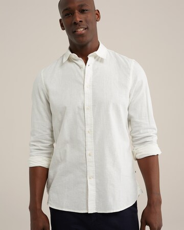 WE Fashion Slim fit Ing - fehér: elől