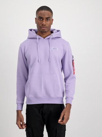 ALPHA INDUSTRIES - Sweatshirt em roxo: frente