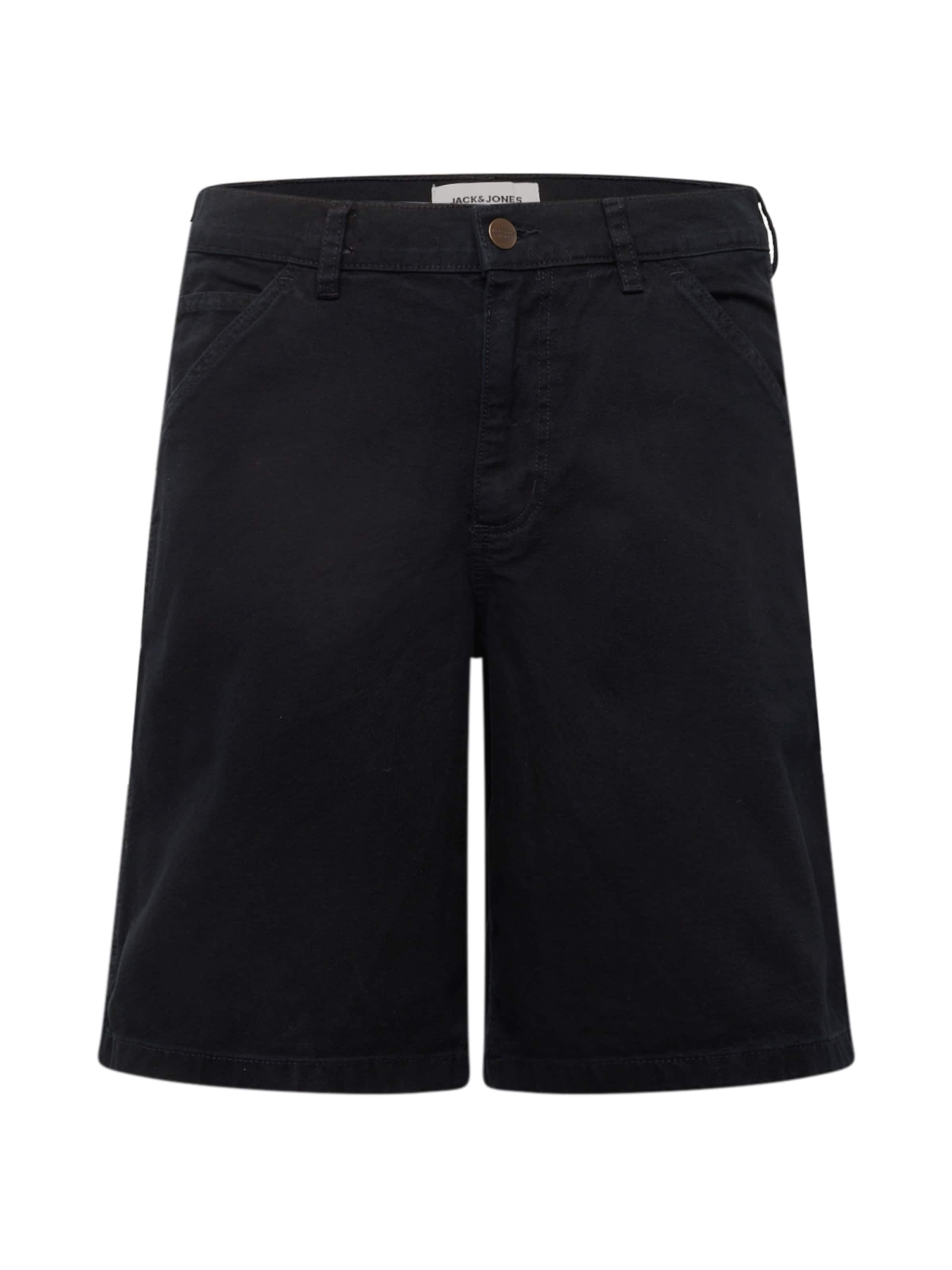 JACK & JONES Regular Trousers 'JPSTKARL JJCARPENTER' in Black: front
