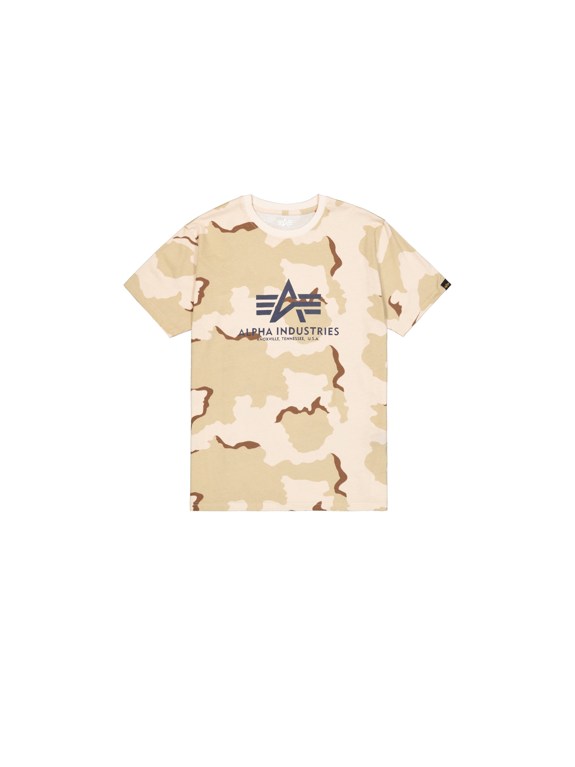 T-Shirt ALPHA INDUSTRIES en beige : devant