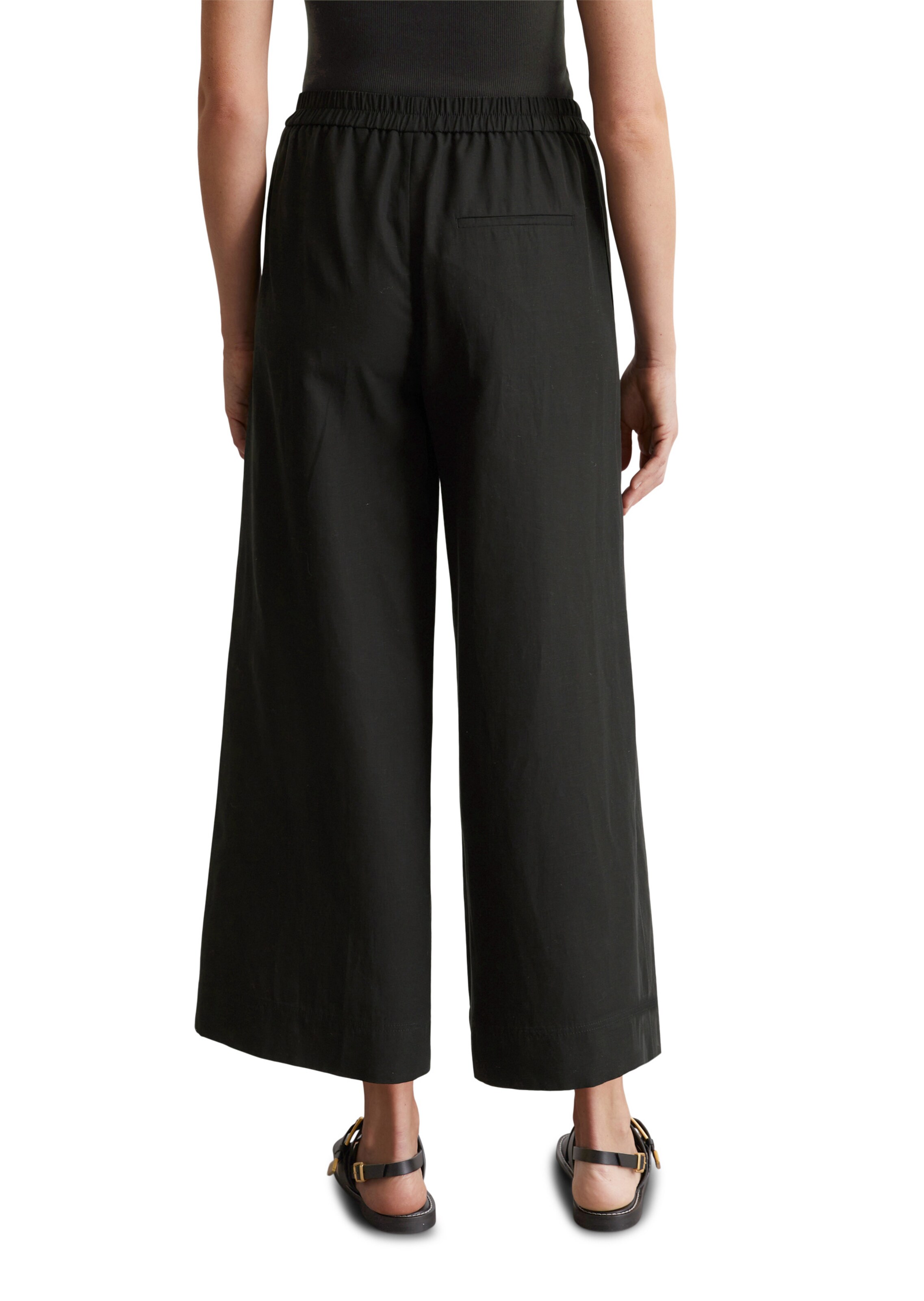Marc O'Polo Wide leg Trousers in Black