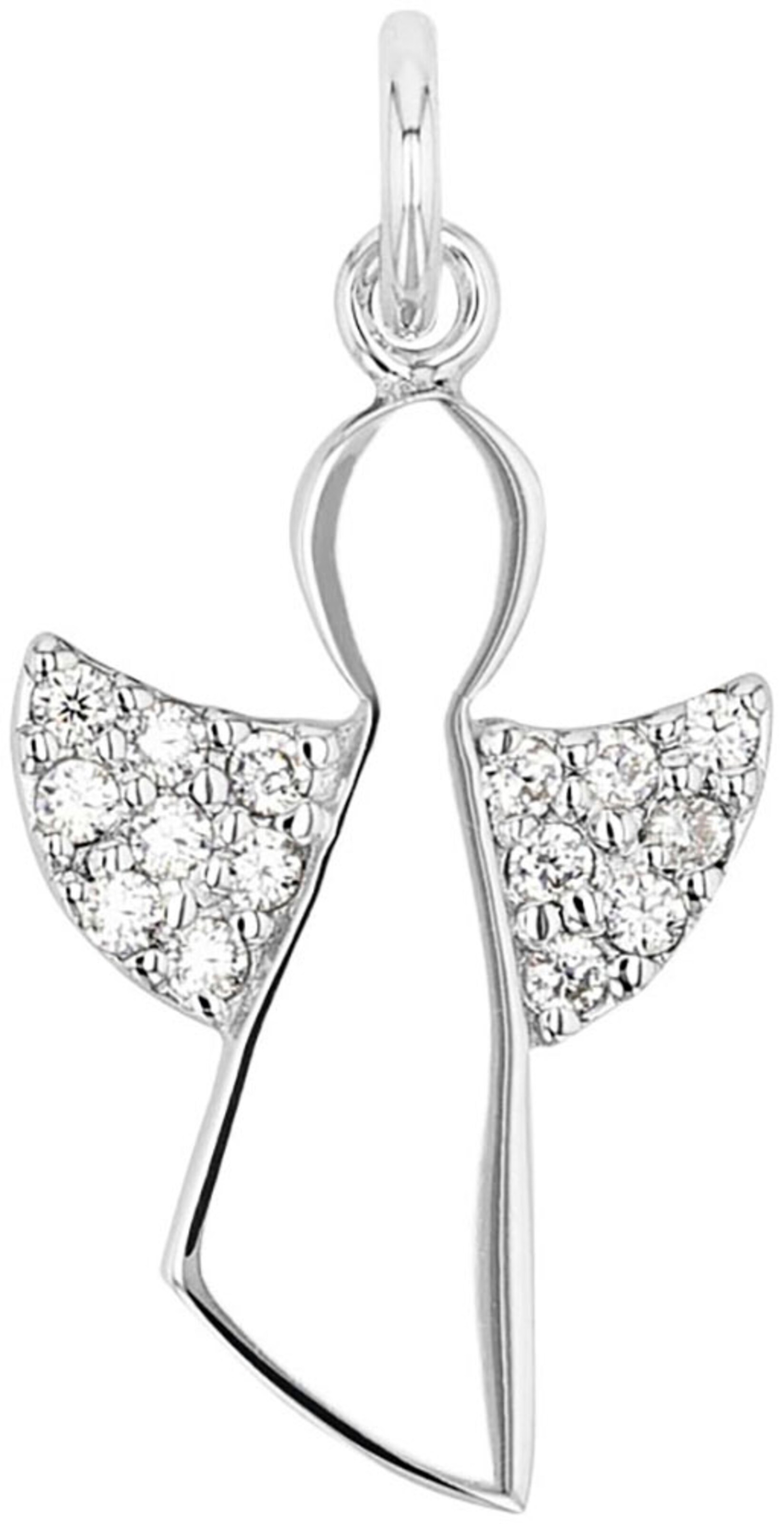 AMOR Pendant in Silver: front