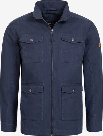 INDICODE JEANS Between-Season Jacket 'Blackburn' in Blue: front