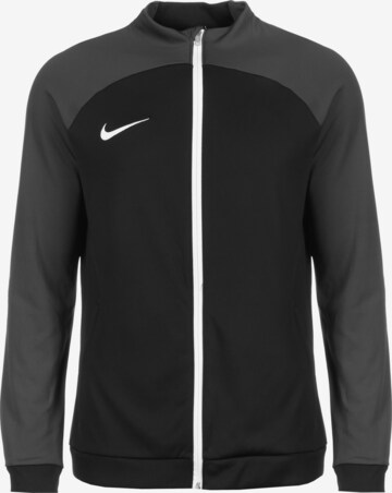 NIKE Athletic Jacket in Black: front
