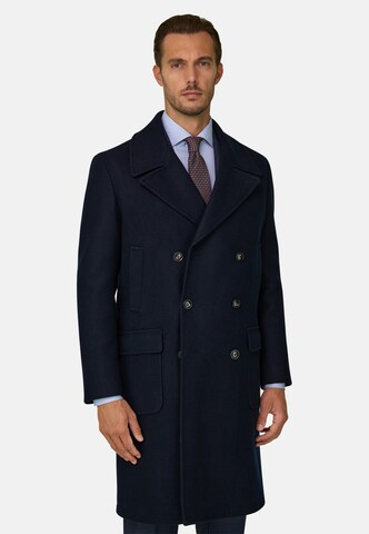Cappotto di mezza stagione di Boggi Milano in blu: frontale