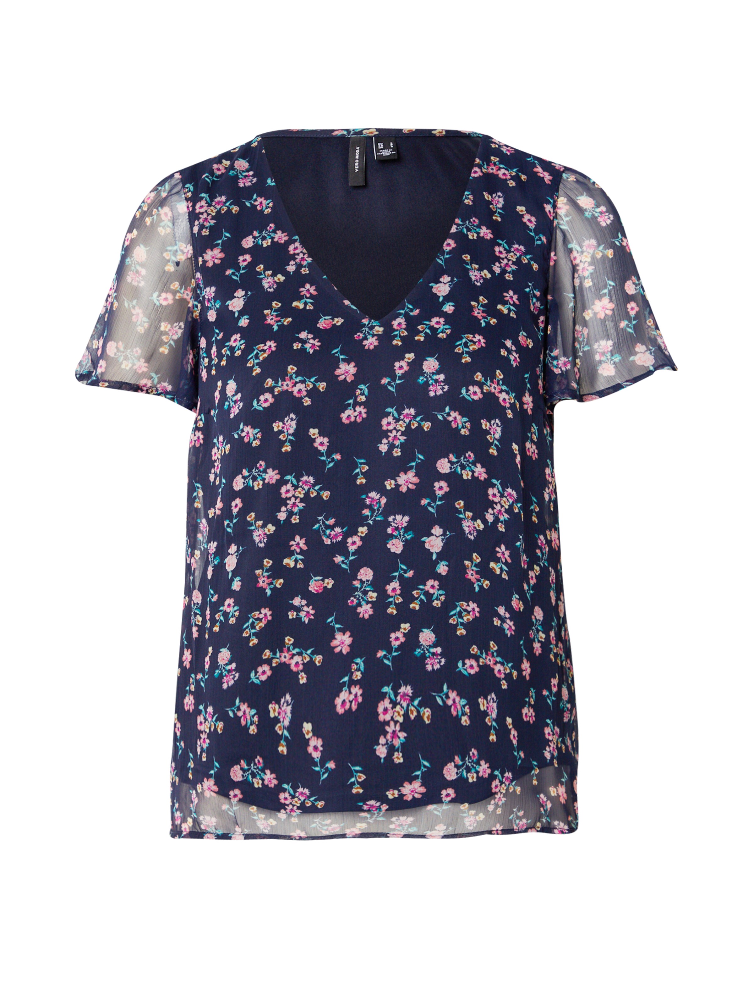 VERO MODA Blouse 'SMILLA' in Blauw: voorkant